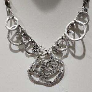 Axcess Silver Floral Necklace Collection